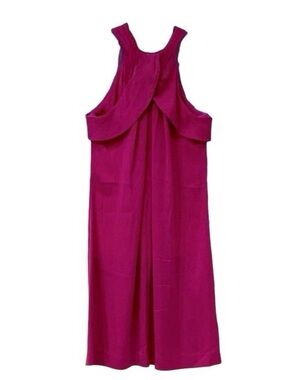 Banana Republic Vintage Silk Fuchsia Dress